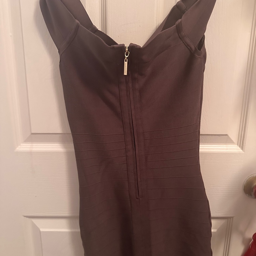 Antonio Maurizi Strapless Chocolate Dress - Picture 4 of 4